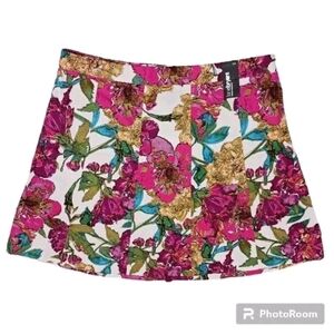 Lane Bryant Vivid Floral A-Line Panel Skirt